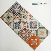 Pisos de vinilo 3D, azulejos de piedra con patrón europeo, pisos de Pvc para interiores, azulejos de impresión digital de plástico de lujo de 6mm