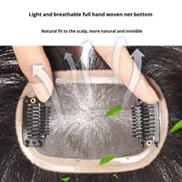 LONGFOR Perruque courte en cheveux naturels chinois pour femmes, base mono, volume naturel sans couture, couvre les cheveux gris, fournisseur de premier plan