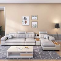 Canapé ensemble de maison meubles de luxe moderne tissu chesterfield en cuir salon meubles de salon salon canapé sectionnel