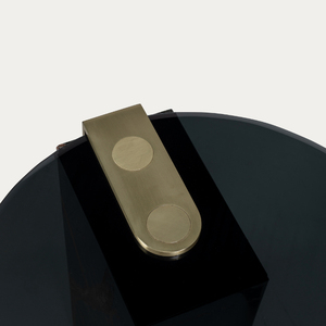 Table de bistrot au design moderne la plus vendue avec plateau rond en céramique frittée, nouvelle table basse en teck la plus vendue avec incrustation en os. - Product Image 3