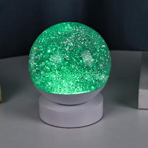 مصباح طاولة لافا براق بقاعدة بيضاء يعمل ببطاريات AAA ثلاثية مع تحكم باللمس لتغيير الألوان، ديكور عصري مبتكر للأعياد للأطفال - Product Image 2