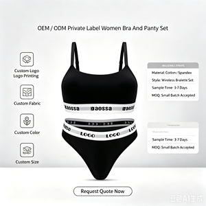 <span class=keywords><strong>Set</strong></span> di Lingerie in Tencel Personalizzato, <span class=keywords><strong>Intimo</strong></span> <span class=keywords><strong>Sportivo</strong></span> in Modal Lenzing con LOGO Personalizzato, <span class=keywords><strong>Set</strong></span> Reggiseno in Cotone per Donna, Taglie Forti fino a 3XL - Product Image 2