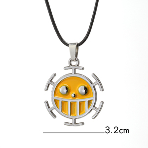 Colar Vintage de Anime One Piece com Pingente Trafalgar Law em Liga de Zinco com Revestimento Prateado e Bronze Antigo, Cadeia de Corda, Joias Unissex - Product Image 4