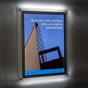 Kristal akrilik reklam ışık kutusu led resim çerçevesi kristal led ekran kartı