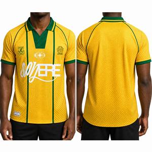 Magliette Polo da Calcio Personalizzate con Sublimazione e Ricamo, Classiche Estive Traspiranti, Divisa Retrò, Servizio OEM con Nome, Logo e Squadra - Product Image 2