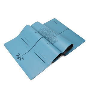 Esterilla de Yoga de PU de goma rosa de 5mm personalizada, regalo para el día de la madre de Pilates - Product Image 2