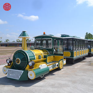 <span class=keywords><strong>Tren</strong></span> Turístico <span class=keywords><strong>El</strong></span>éctrico/Diésel sin Rieles para 27, 42 o 72 Pasajeros, para Parques de Atracciones y Recorridos Turísticos al Aire Libre, en Venta - Product Image 2