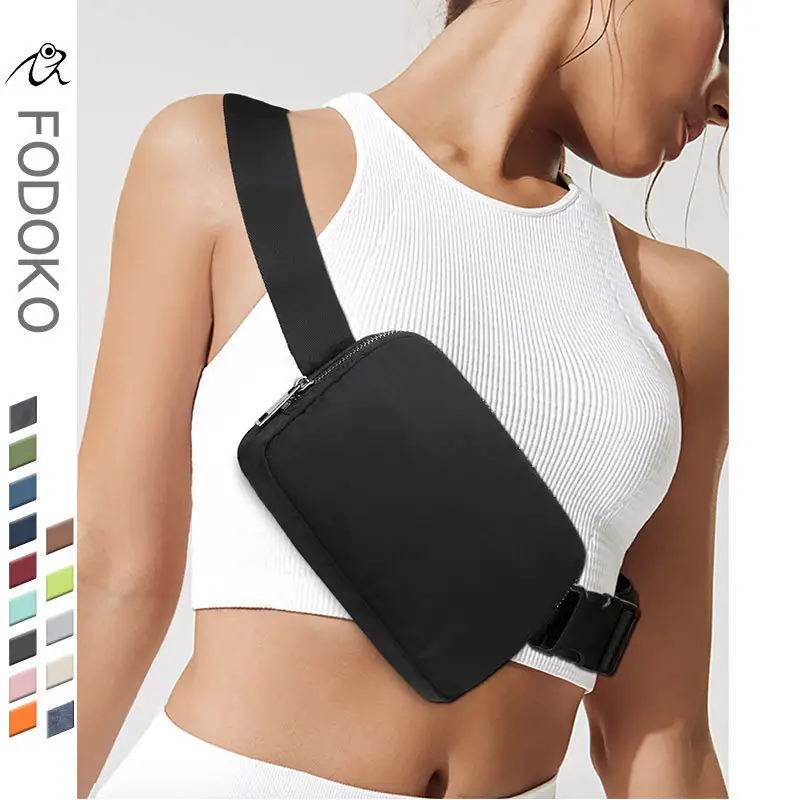 Inspired Belt Waist Bag Nylon Waterproof Sport Custom Pouch Crossbody Waist Bag for Men Women Fashion Bag