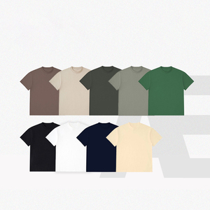 MT2624 Clothing Manufacturer Supply Custom 100% Cotton 240 GSM TShirts Unisex Blanks T Shirts - Product Image 2
