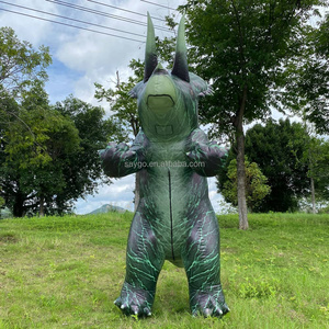 Disfraz inflable de dinosaurio con cuernos original gigante para adultos Anime Cosplay publicidad dinosaurio mascota globo <span class=keywords><strong>disfraces</strong></span> - Product Image 2