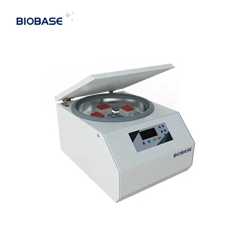 Centrífuga de destape automática BIOBASE 5000rpm 4*500ml Centrífuga de tubo de recolección de sangre al vacío para laboratorio