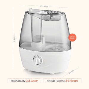 GEMEO 2000ML ABS Bouton électrique <span class=keywords><strong>Diffuseur</strong></span> d'huiles essentielles Humidificateur Cool Mist Maker Best Selling Winter Product Car Room Aroma US - Product Image 4