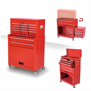 8 Drawerrs Rolling Factory Assistant Auto Tool Chest And Cabinet Combo
