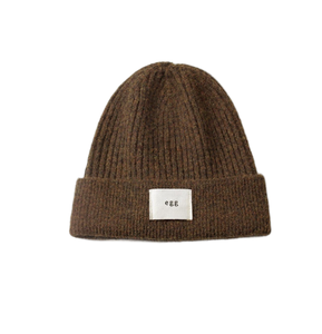 Custom Unisex Winter <b>Warm</b> Knitted Hat Solid Polyester 3D Embroidered Fashion Design for Travel Plain Cold Hat - Product Image 4