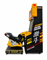 Machine d'arcade de course de motos commerciale reconditionnée, simulateur de jeu à monnayeur, équipement pour centres de divertissement intérieurs, en métal