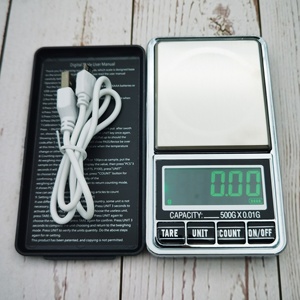 DS-29 USB 충전식 녹색 백라이트 미니 포켓 저울 0.01g 금 저울 500g 전자 디지털 보석 저울 - Product Image 3
