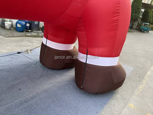 Décoration de Noël, chien dachshund gonflable géant avec un long corps, modèle gonflable pour événement de Noël - Product Image 5