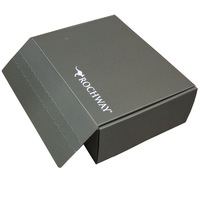 Embalaje de papel de cartón corrugado con logotipo personalizado, tira de rasgado impresa, envío de correo autosellante, caja de regalo con logotipo