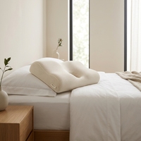 Oreiller Ergonomique en Mousse à Mémoire de Forme Ultra Confortable Zéro Pression pour le Cou et le Sommeil Latéral, Lavable en Machine