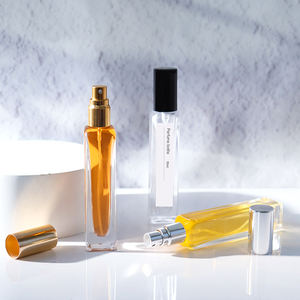 Kualitas tinggi persegi panjang bening <span class=keywords><strong>Nebulizer</strong></span> 10ml parfum semprot botol isi ulang kaca Mini kosmetik kemasan semprot pompa persegi - Product Image 6