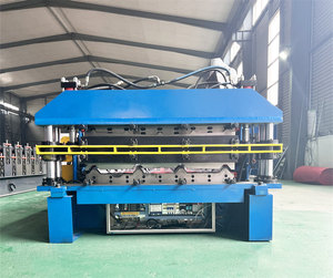 High-Effective Manufacture Tile Making Double Layer Corrugated <b>Metal</b> Roofing <b>Machine</b> - Product Image 3