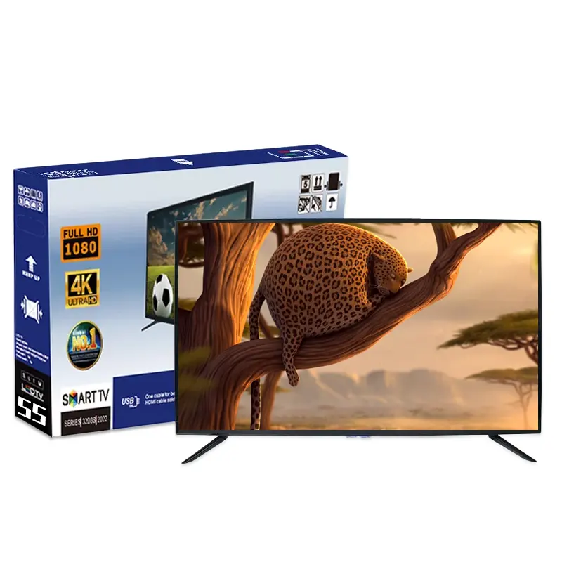 CHIGO 55 סנטימטרים חכם הטלוויזיה 4K מסך OEM 32 43 50 60 75 85 אינץ חכם טלוויזיה 2K 4K HD 3DLED טלוויזיה 65 מקורי