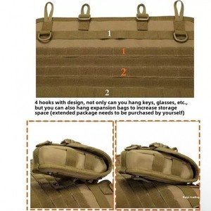 Sac de rangement tactique multifonctionnel pour les voitures Nouvel organisateur de camping extérieur avec intégration au dossier du siège de la voiture - Product Image 4