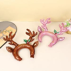 Bandeau de bois de noël ballons en feuille de <span class=keywords><strong>film</strong></span> d'aluminium pour la décoration d'événement d'anniversaire de fête en gros - Product Image 6