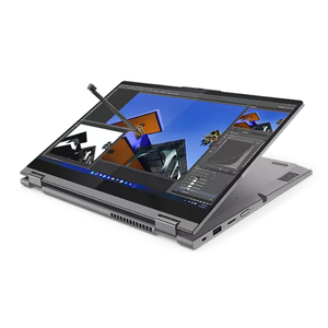 คอมพิวเตอร์พกพา14นิ้ว Intel 16 GB Lenovo <span class=keywords><strong>Thinkbook</strong></span> <span class=keywords><strong>14S</strong></span> <span class=keywords><strong>Yoga</strong></span> Gen 2 60Wh โน้ตบุ๊กสีฟ้ายืดหยุ่นได้256 GB i7-1255U SSD - Product Image 2