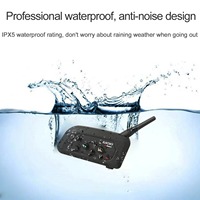 XiNOWy/ V4C PRO paket ganda, produk komunikasi headset interkom luar ruangan 4 orang waktu yang sama, paket ganda 4 orang