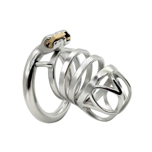 FRRK-42 Stainless Steel Male Chastity Device Useful Sturdy Hard Stay BDSM Cock Cage Body Play Control Sex <b>Toy</b> <b>for</b> <b>Men</b> - Product Image 2