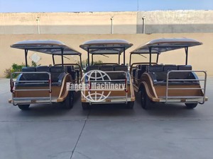 Carrito de Golf Eléctrico Clásico de Turismo Rojo, Lujoso y Elegante, Personalizado con Certificación CE, para Paseos en Auto, Estilo Retro Vintage con Toldo - Product Image 5