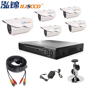 HJ-5004RH 5-Channel Surveillance System Kit High-Definition CCTV Camera Package Night Vision Security Monitor Kit - Product Image 2