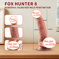 Pénis artificiel pénis manuel en silicone gode réaliste à chair souple produits de sexe pour femmes masturbateur