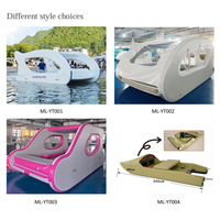 Catamaran gonflable Aqua Marina ultra-rigide et pliable, 4,5 m, 3 m, avec moteur, à vendre