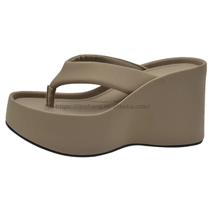 Sandales compensées à clipser pour femme, nouvelle collection été, à semelle épaisse, pour plateforme de commerce transfrontalier - Product Image 5