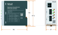 Disjoncteur électronique industriel 4 canaux 10A 24V DC DIN-Rail sans relais SALZ Automation GmbH