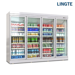 Réfrigérateur commercial à compresseur à distance pour boissons, avec ventilateur de refroidissement, pour supermarché de grande taille - Product Image 1