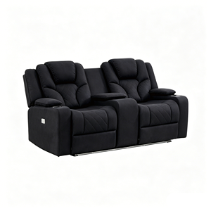 Sofá Reclinable Eléctrico de Cuero Moderno con Carga Inalámbrica y Luz de Lectura Táctil para Muebles de Sala de Estar de Lujo - Product Image 5