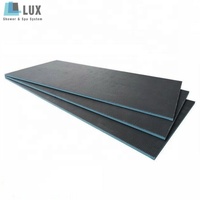 Panneau de support de carrelage en polystyrène XPS 1200x2400mm avec renfort en fibre de verre pour murs de salle de bain et de cuisine, marque LUX, garantie 5 ans