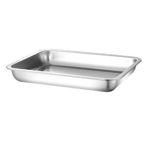 Stainless Steel Rectangular Tray 304 Deep For Hotel Restaurant Food Service - Product Image 1
