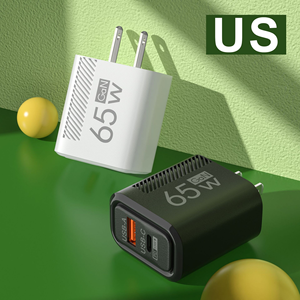 65W GaN USB <b>C</b> Fast <b>Charger</b> EU/US <b>Plug</b> Phone <b>Charger</b> Adapter i Quick Charging Type <b>C</b> Wall <b>Charger</b> - Product Image 5