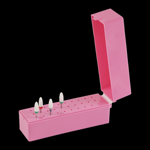 30 Holes Nail <b>Drill</b> <b>Bit</b> Storage <b>Box</b> Grinding Polishing Head Display Organizer for Manicure - Product Image 3