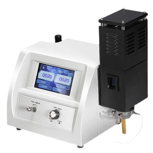 IKEME Digital Lab Metal Test Analytical Instrument Flame Photometer K Na Ca Ba Li Test Spectrophotometer Flame Photometer Price