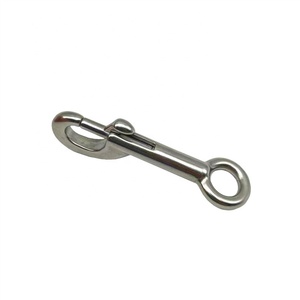 Mosquetón de gancho de resorte <span class=keywords><strong>fijo</strong></span> de extremo redondo de acero inoxidable 316 de 93mm - Product Image 4