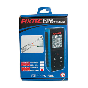 Télémètre laser industriel FIXTEC 0,05-80m avec précision de mesure de 2mm, prise en main confortable, ruban à mesurer numérique FHLMT80 - Product Image 3