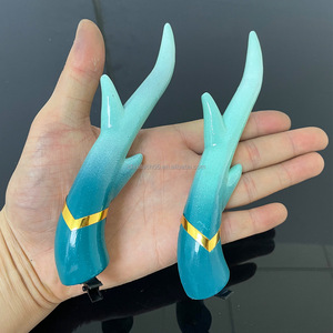 Le Rail de Dôme Étoilé Effondré, avec un casque en forme de corne pour cosplay, inspiré <span class=keywords><strong>du</strong></span> <span class=keywords><strong>Dragon</strong></span> Lumineux <span class=keywords><strong>Souverain</strong></span> et <span class=keywords><strong>du</strong></span> Seigneur de la Lune buvante - Product Image 5