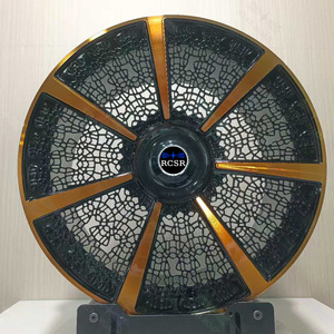 RCSR Jantes gravées CNC de luxe Jantes uniques en alliage d'aluminium forgé avec finition or-noir et maille pour <span class=keywords><strong>Maybach</strong></span> - Product Image 1