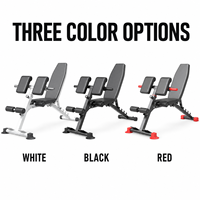 Banc de musculation réglable multifonctionnel avec fonction preacher curl et développateur de jambes pour la maison