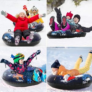 Tubo inflable pesado del trineo del tubo de la nieve del Pvc de los deportes de invierno con la manija - Product Image 6